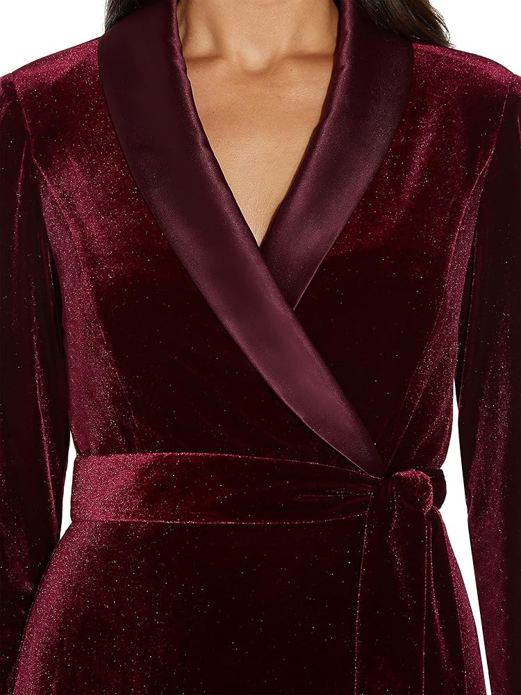 Amazon.com: Adrianna Papell Women's Velvet Tuxedo Dress